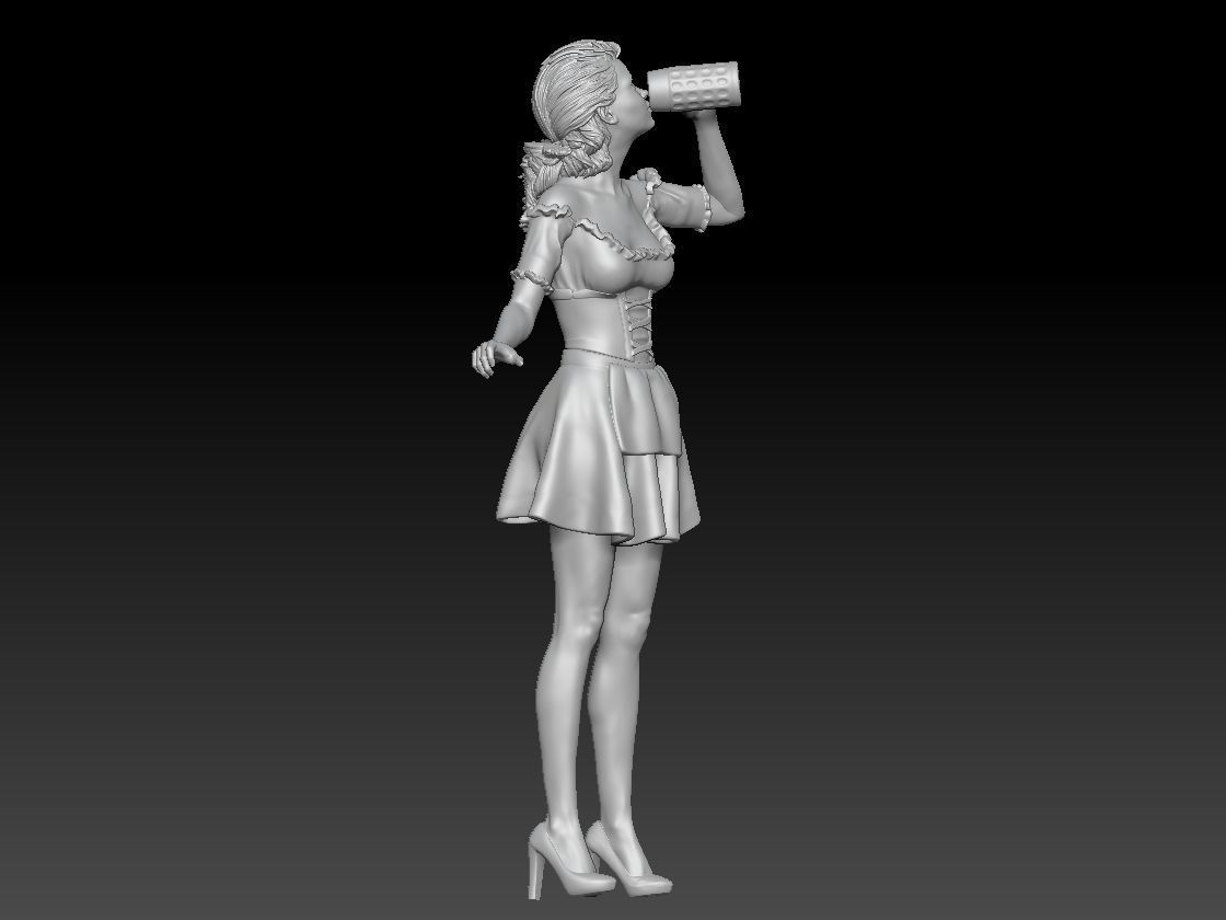 oktoberfest girl 4 3D print model_3