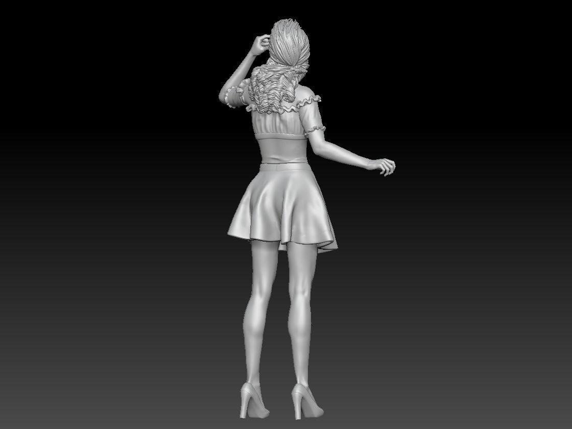 oktoberfest girl 4 3D print model_2
