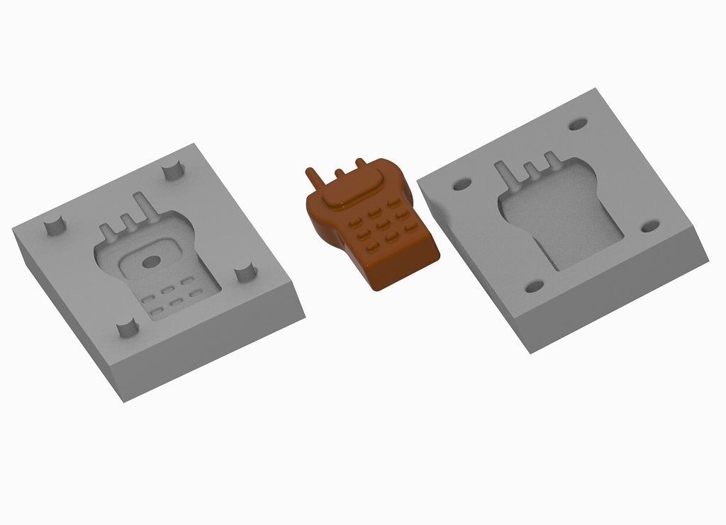Chocolate Mold Radio Gadget 3D print model_1