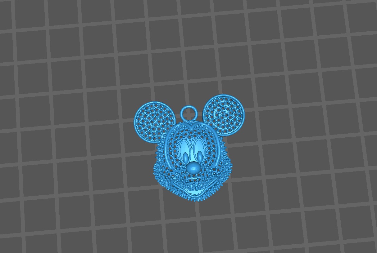 dijes- Colgante mickey mouse dibujo animado -v- 3D print model_8