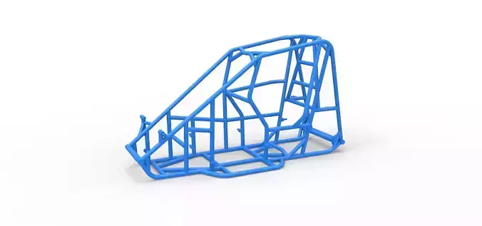Frame of 600 Micro sprint car Scale 1 to 25