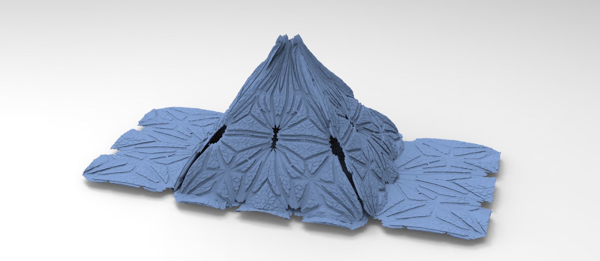 Art Deco Archon pyramid 2 3D model_1