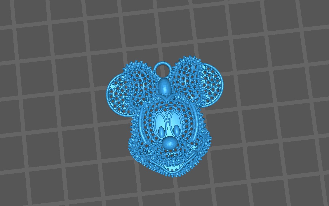 dijes- Colgante minnie mouse dibujo animado -v- 3D print model_8