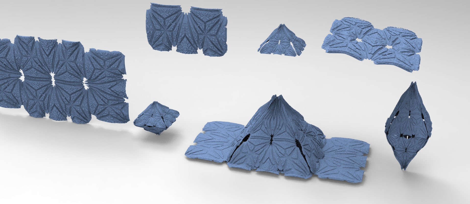 Art Deco Archon pyramid collection  3D model_2