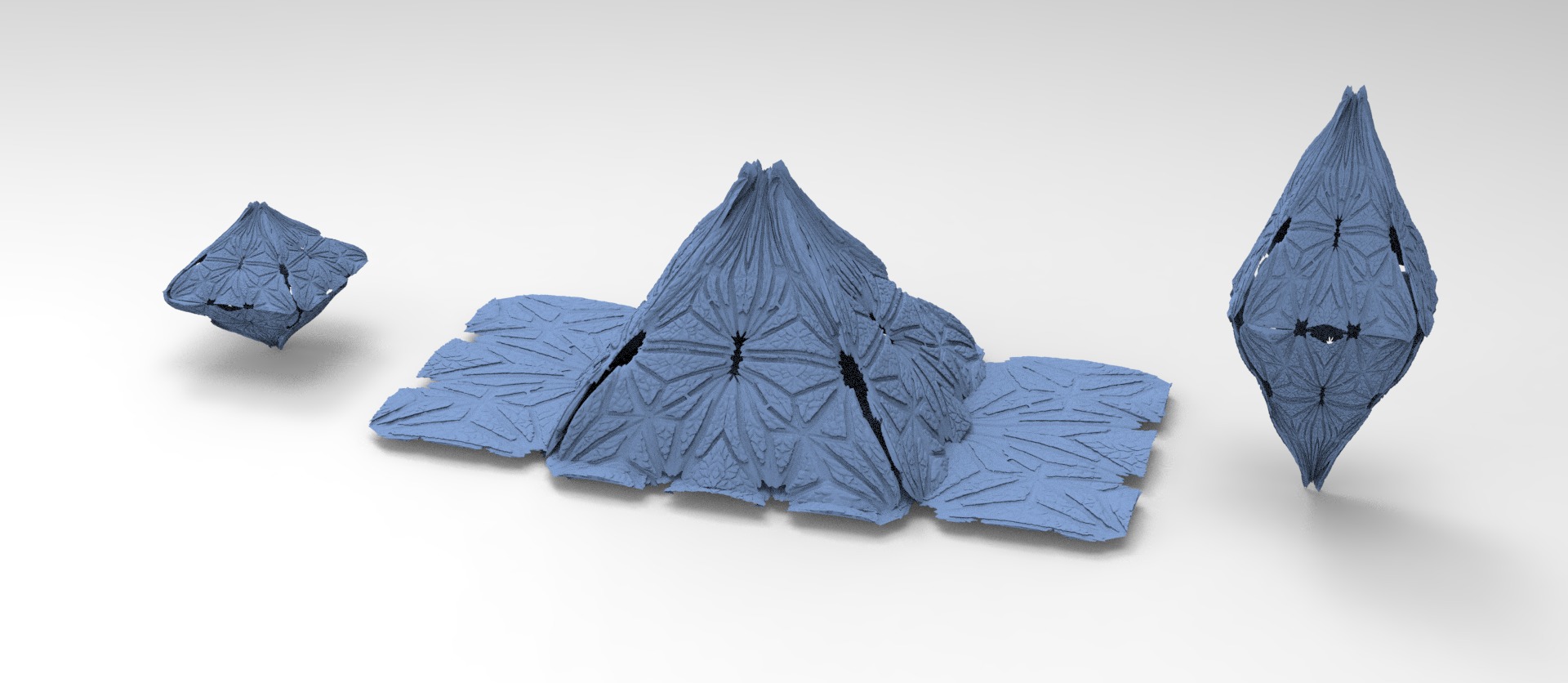 Art Deco Archon pyramid collection  3D model_3