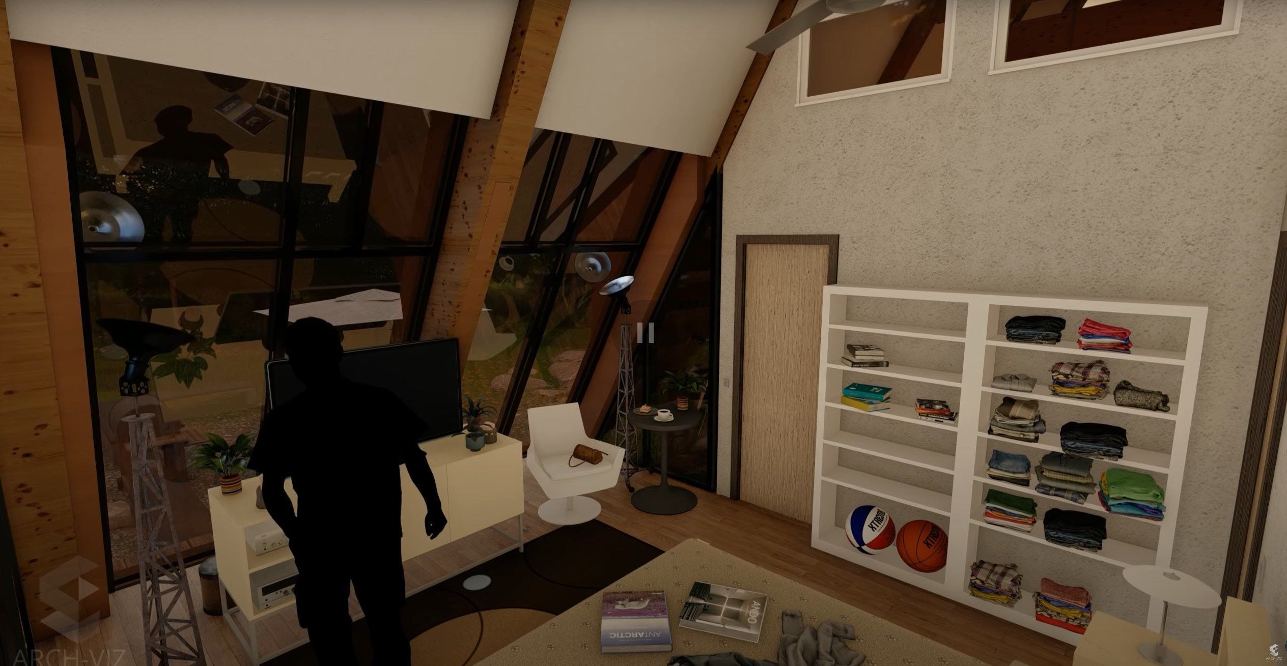 A-Frame House Model with Detailed Architectural and Structural 3D model_13