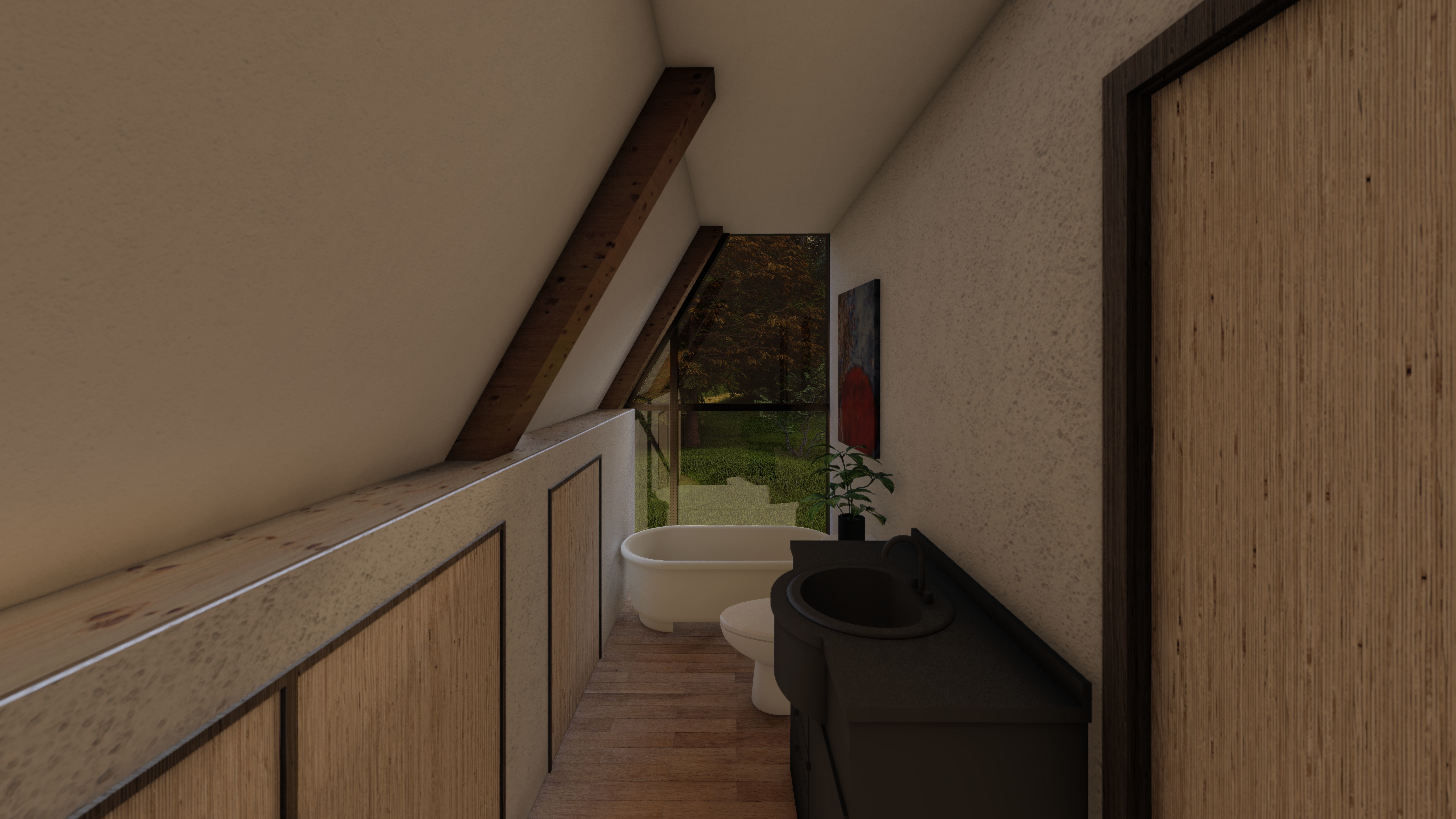 A-Frame House Model with Detailed Architectural and Structural 3D model_23