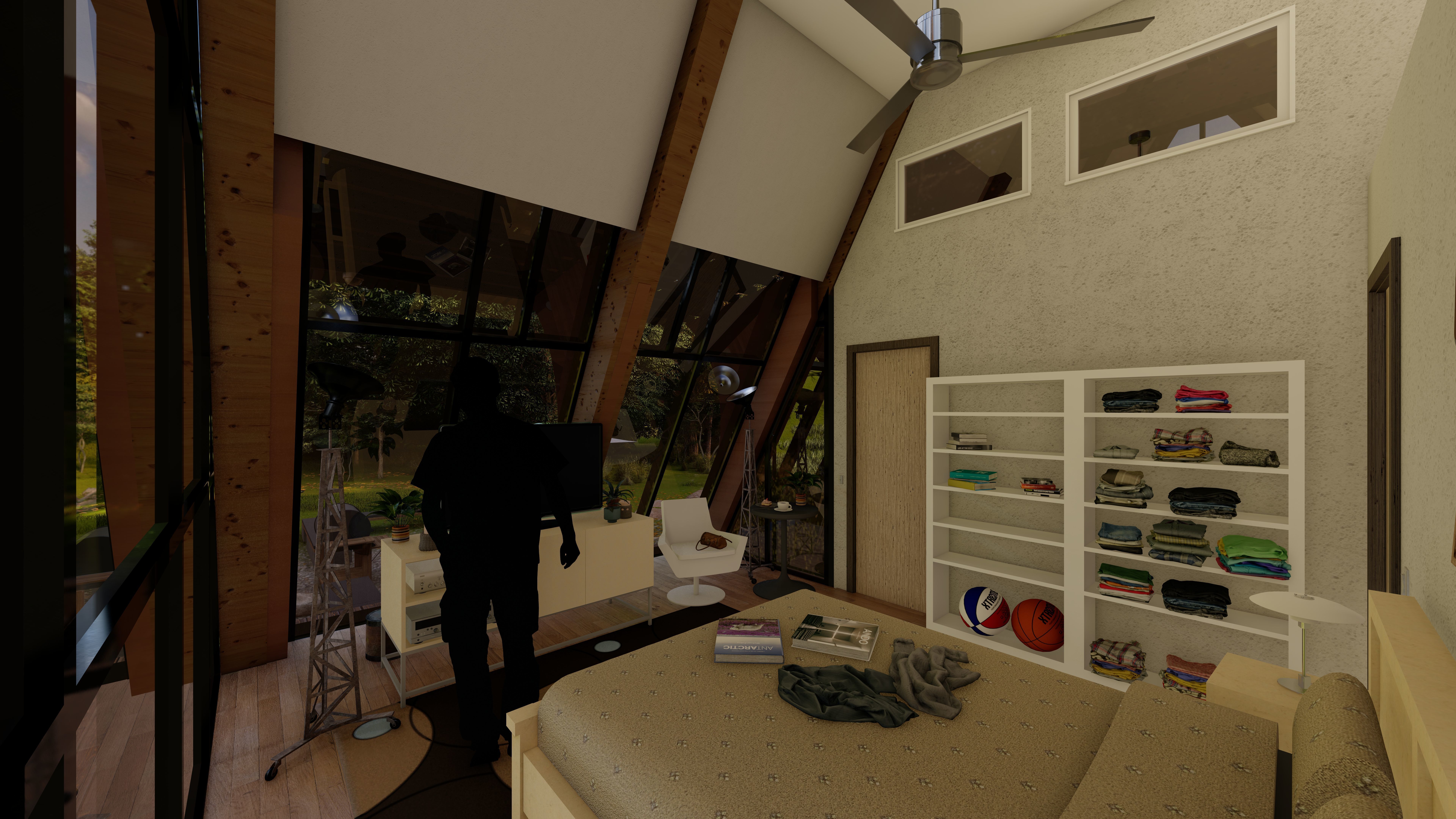 A-Frame House Model with Detailed Architectural and Structural 3D model_24