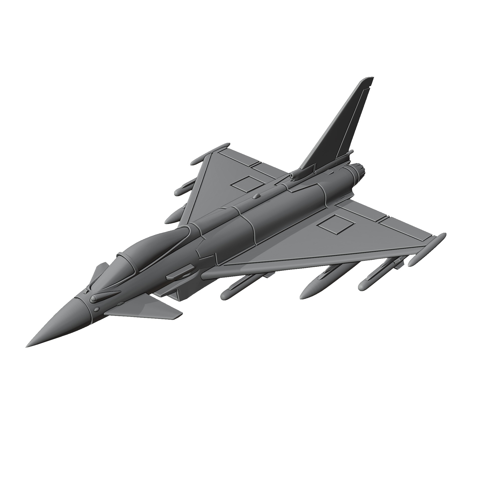 Eurofighter Typhoon 3D print model_2