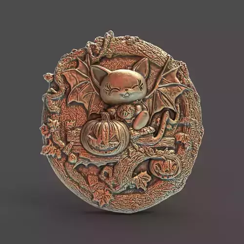 hallowen bat  frige decor 