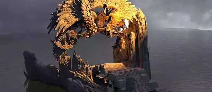 Steampunk Angel Clock Dial 2 