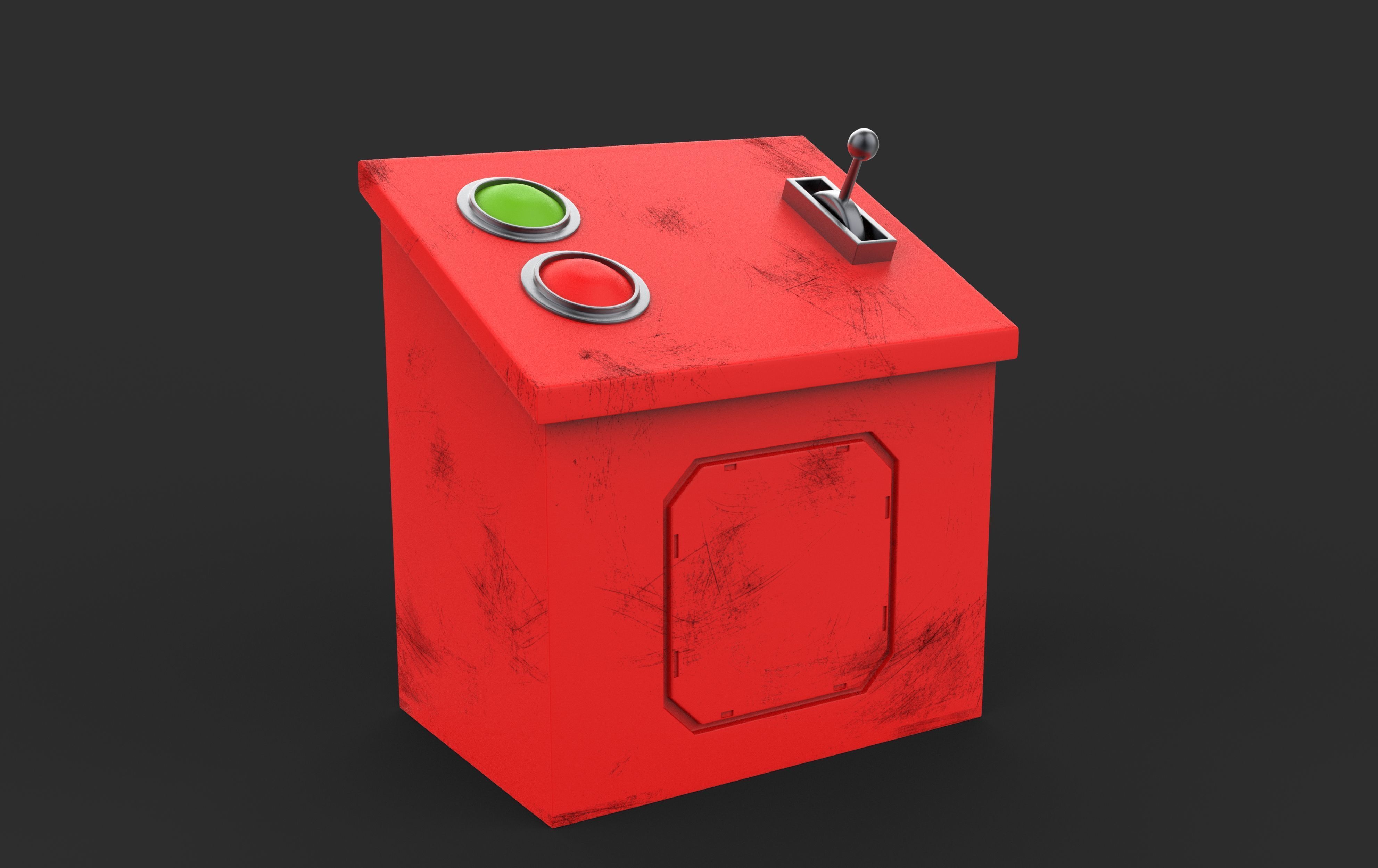 Electrical pane  3D model_2