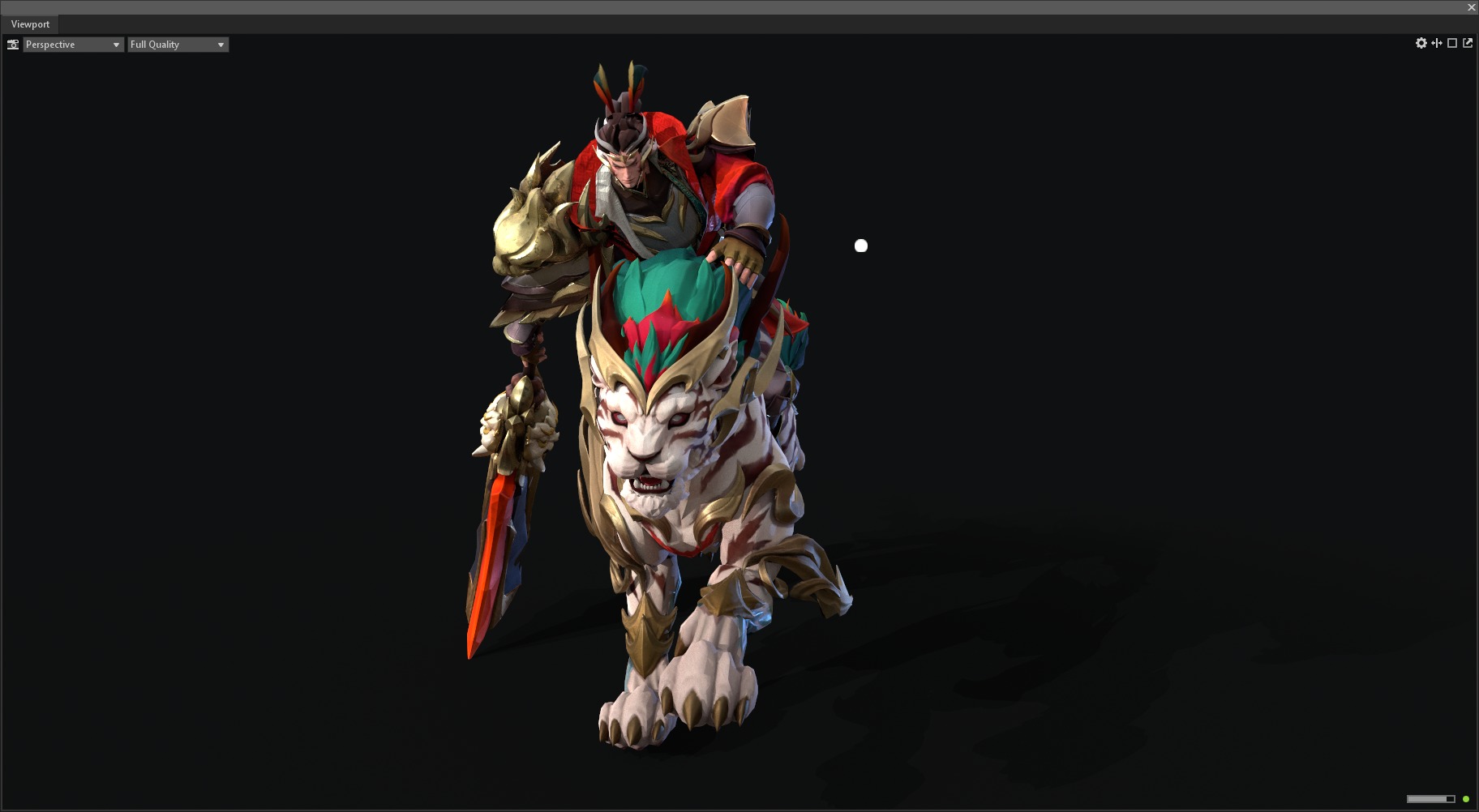 Tiger warrior 3D model_13