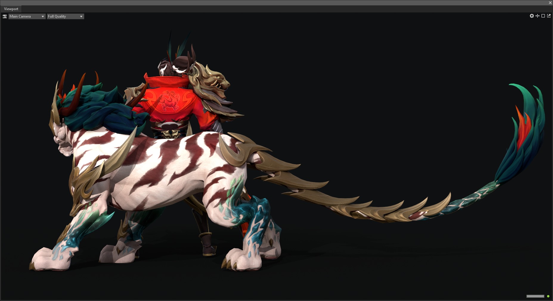 Tiger warrior 3D model_4