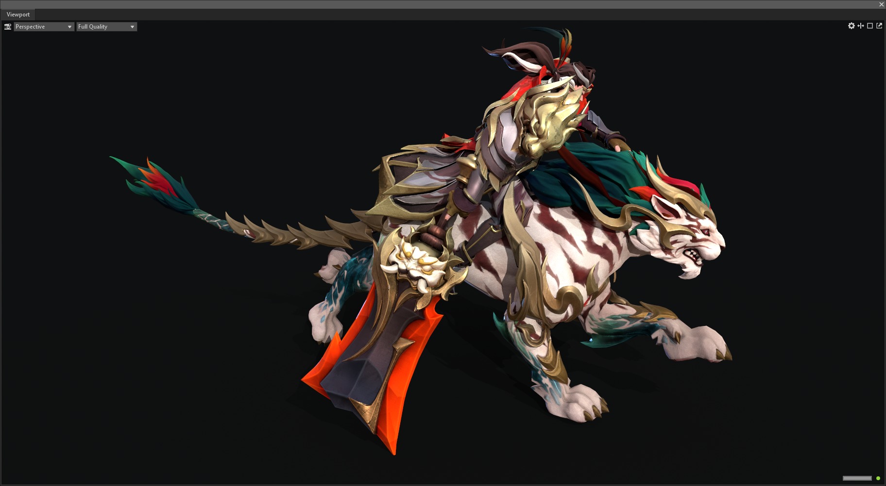 Tiger warrior 3D model_12