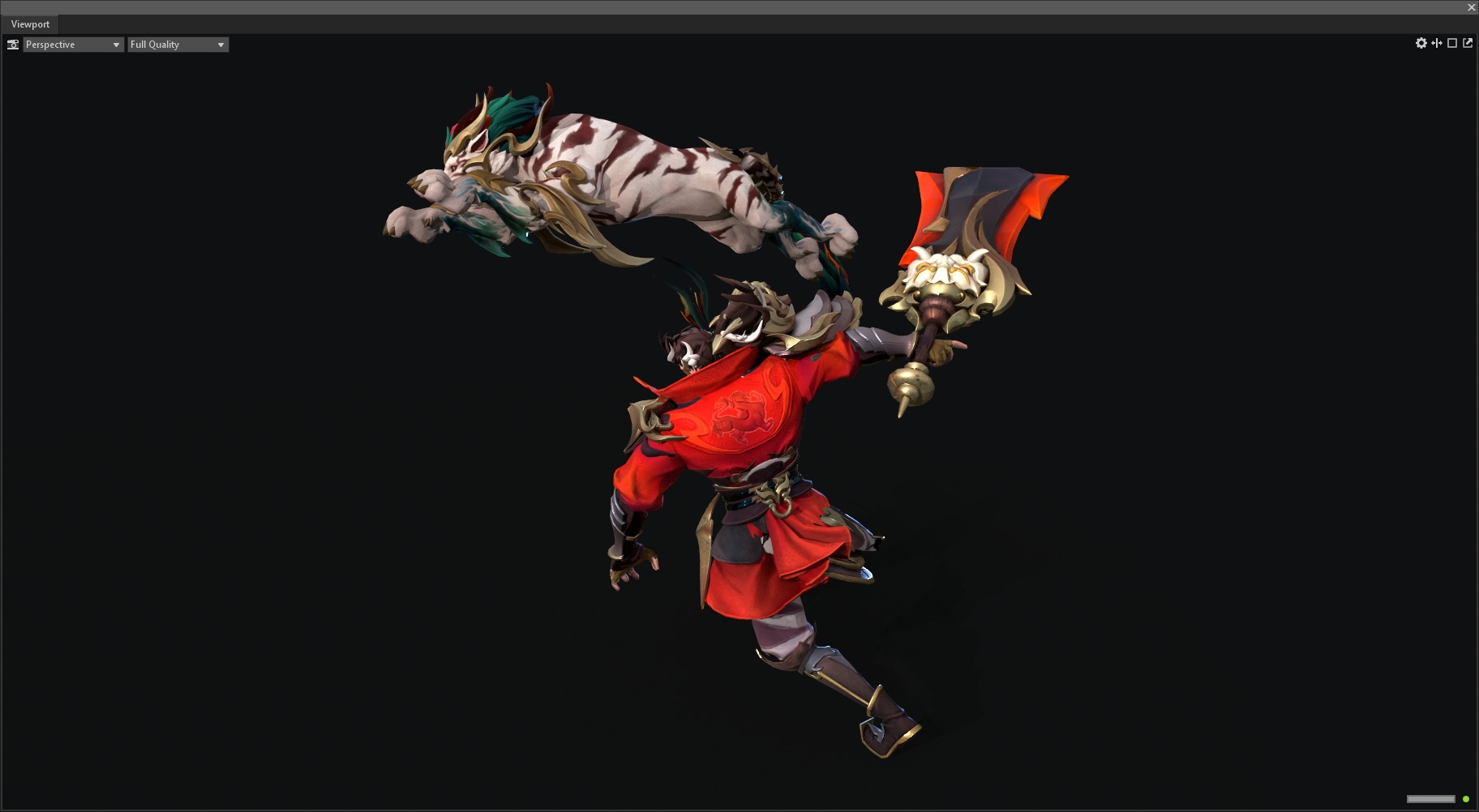 Tiger warrior 3D model_16