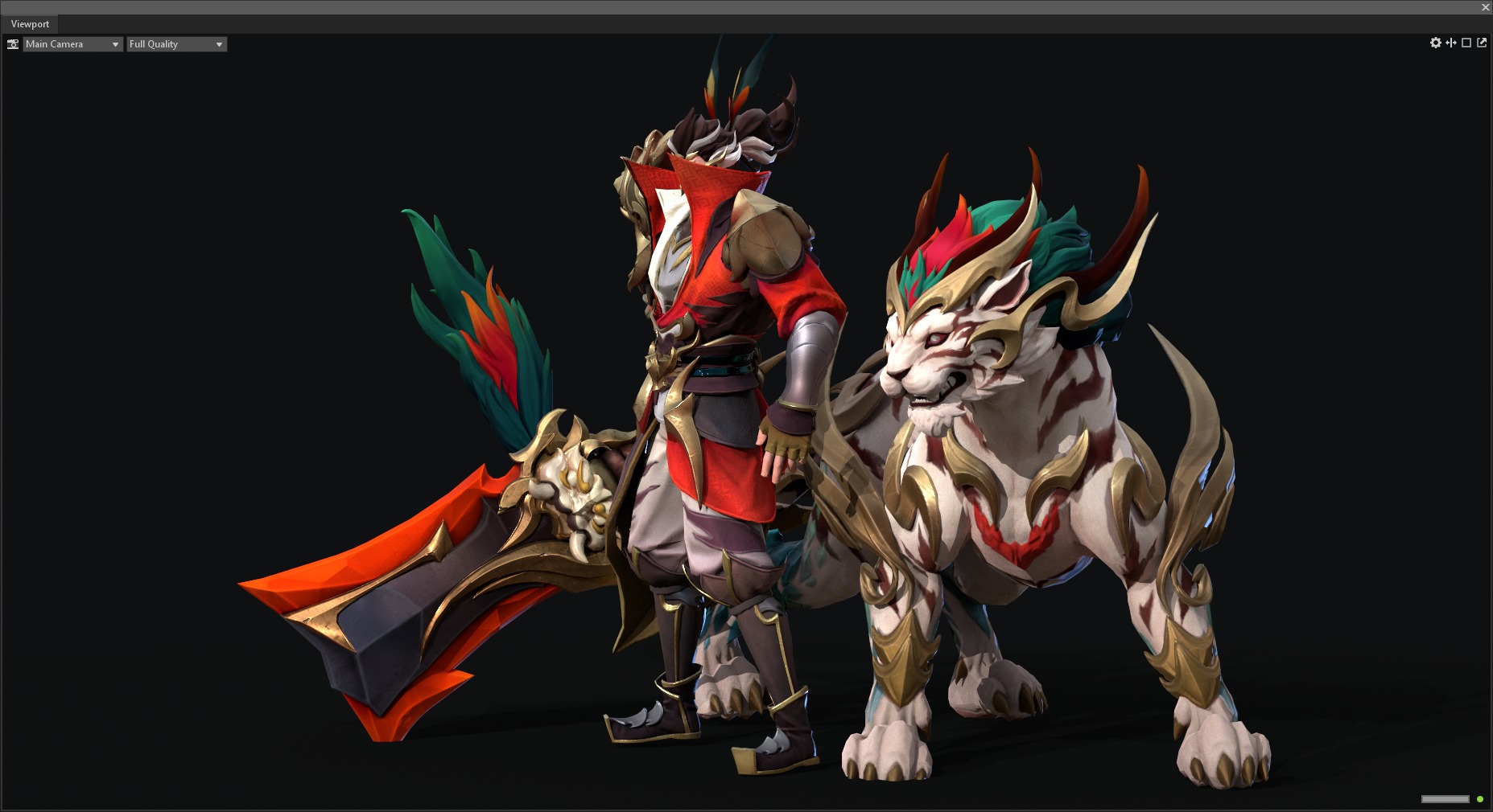 Tiger warrior 3D model_3