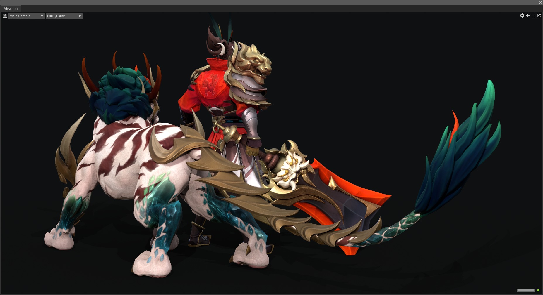 Tiger warrior 3D model_5