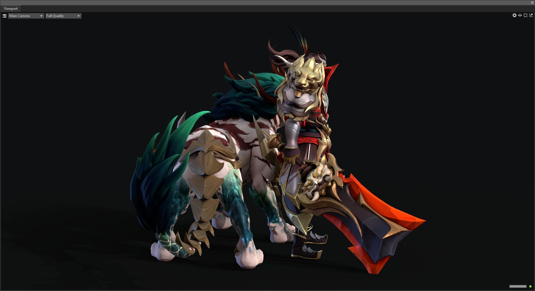 Tiger warrior 3D model_6