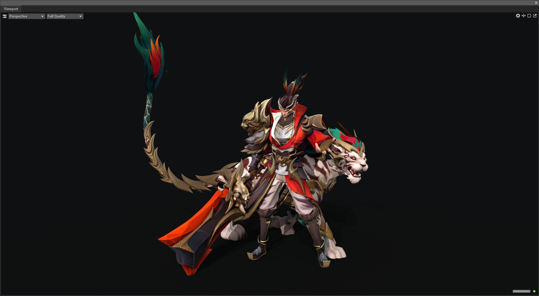 Tiger warrior 3D model_8