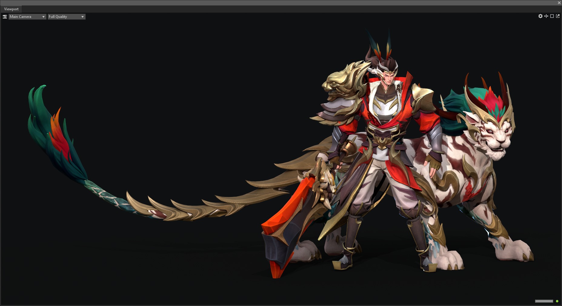 Tiger warrior 3D model_7