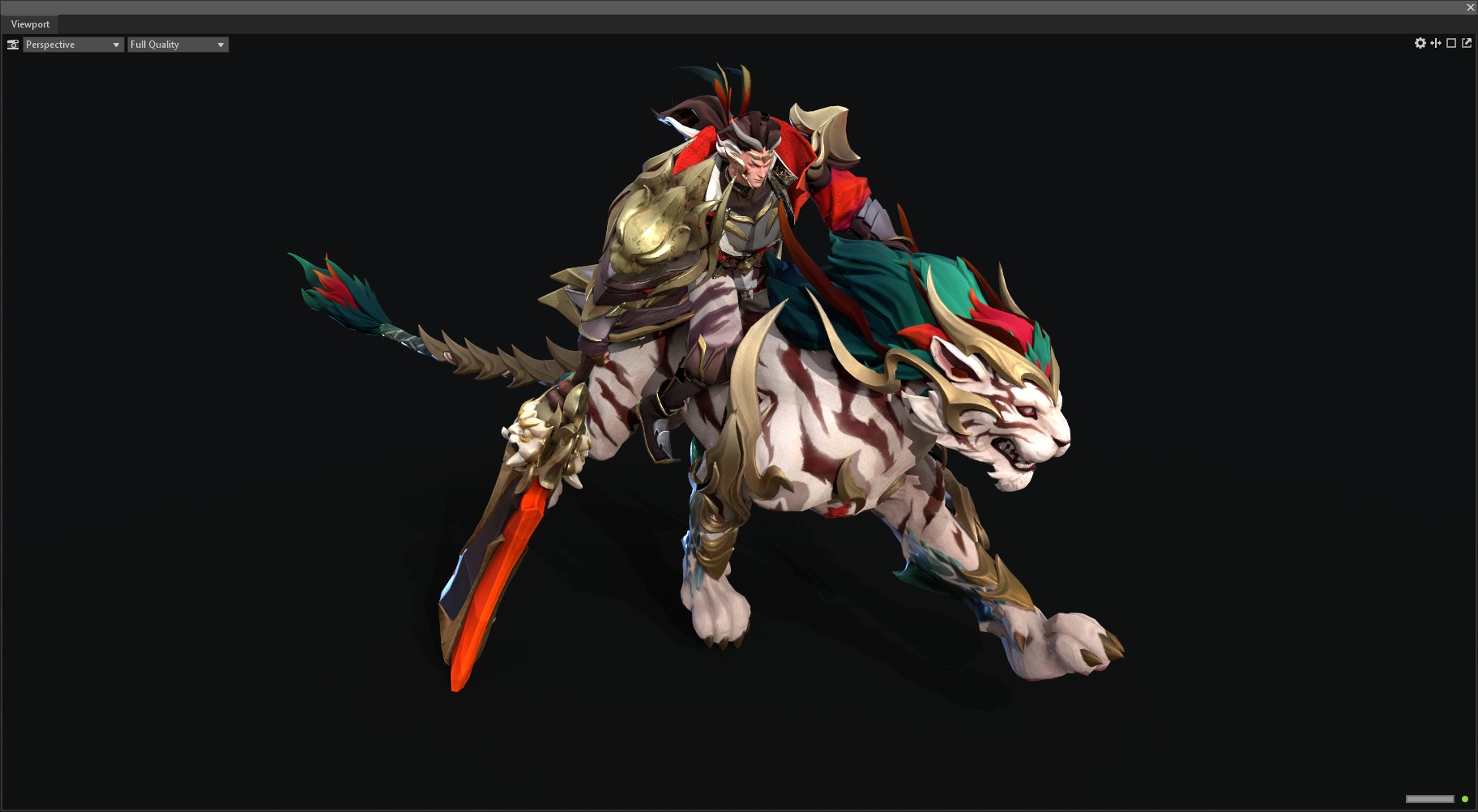 Tiger warrior 3D model_9