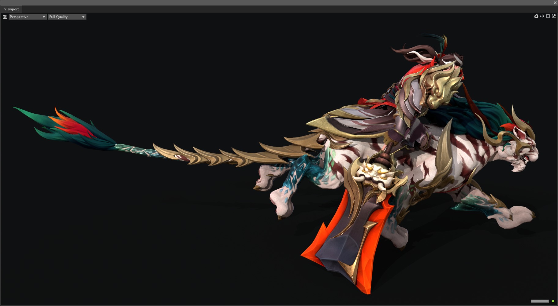 Tiger warrior 3D model_10