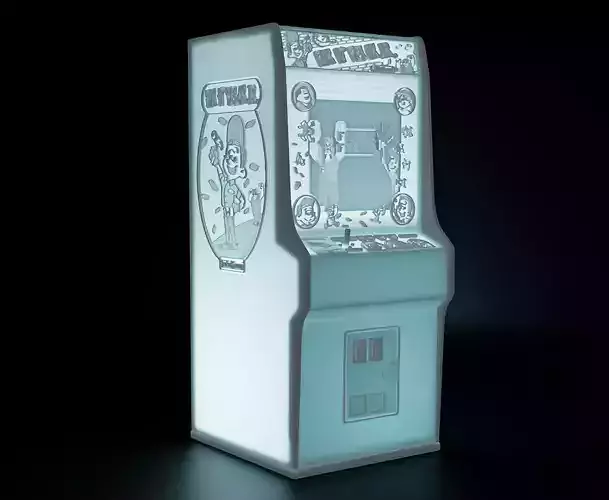 Fix It Felix Jr Arcade Cabinet with Lithophane 3D print model