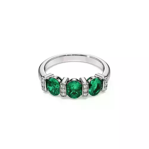 Band Ring  3 Stone TDR004