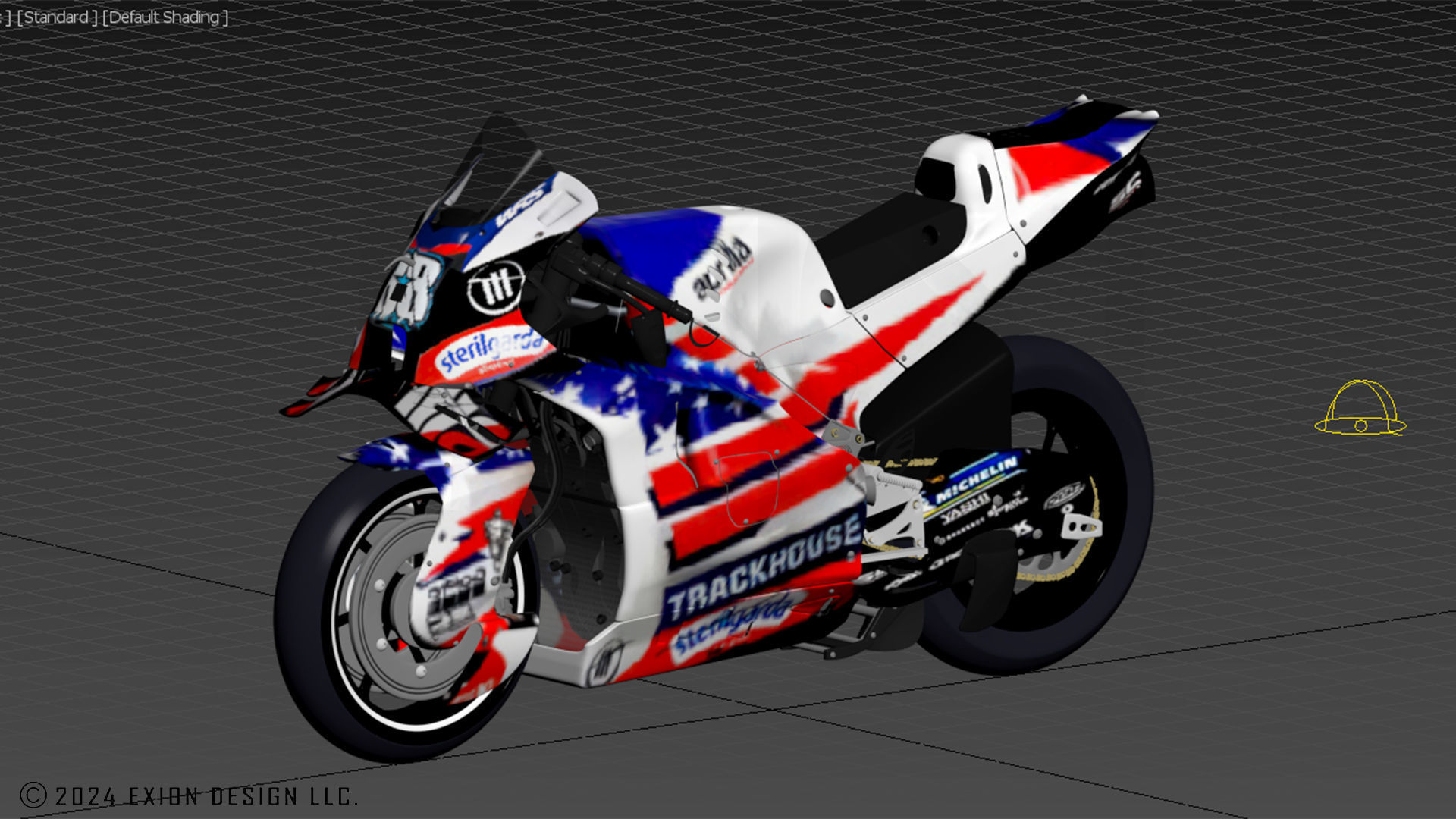 Aprilia RS-GP Trackhouse Racing MotoGP 2024 3D model_13