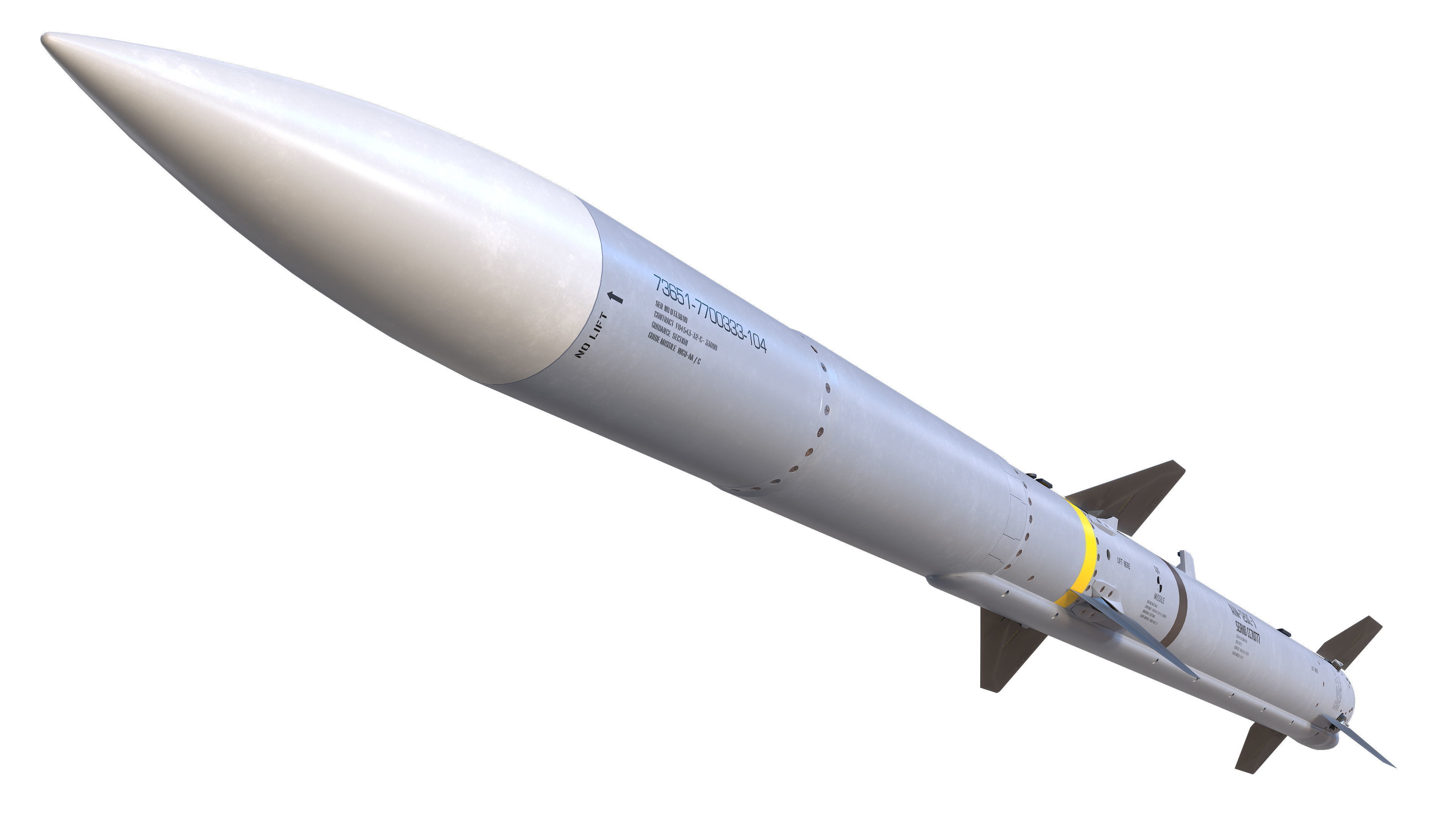 AIM-120C  3D model_5