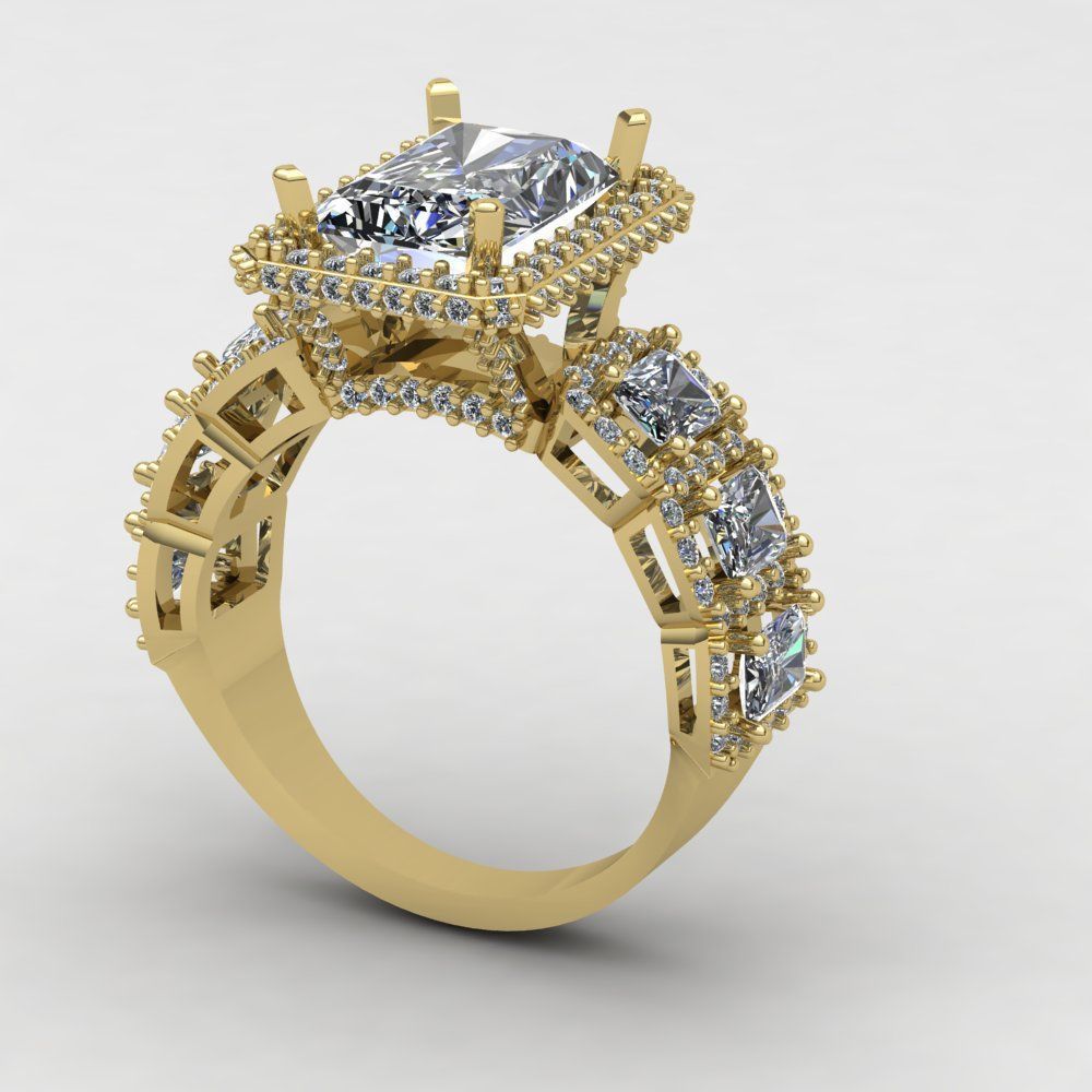 Wedding ring 03 3D print model_7