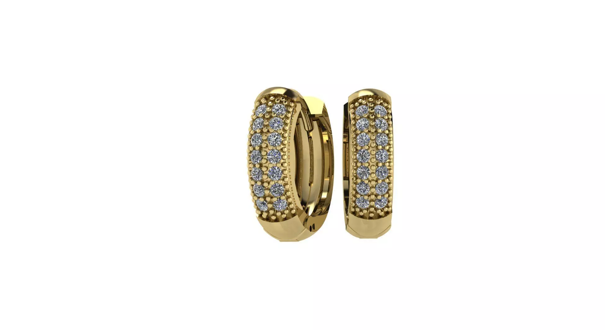 Hoop Earrings 007 3D print model