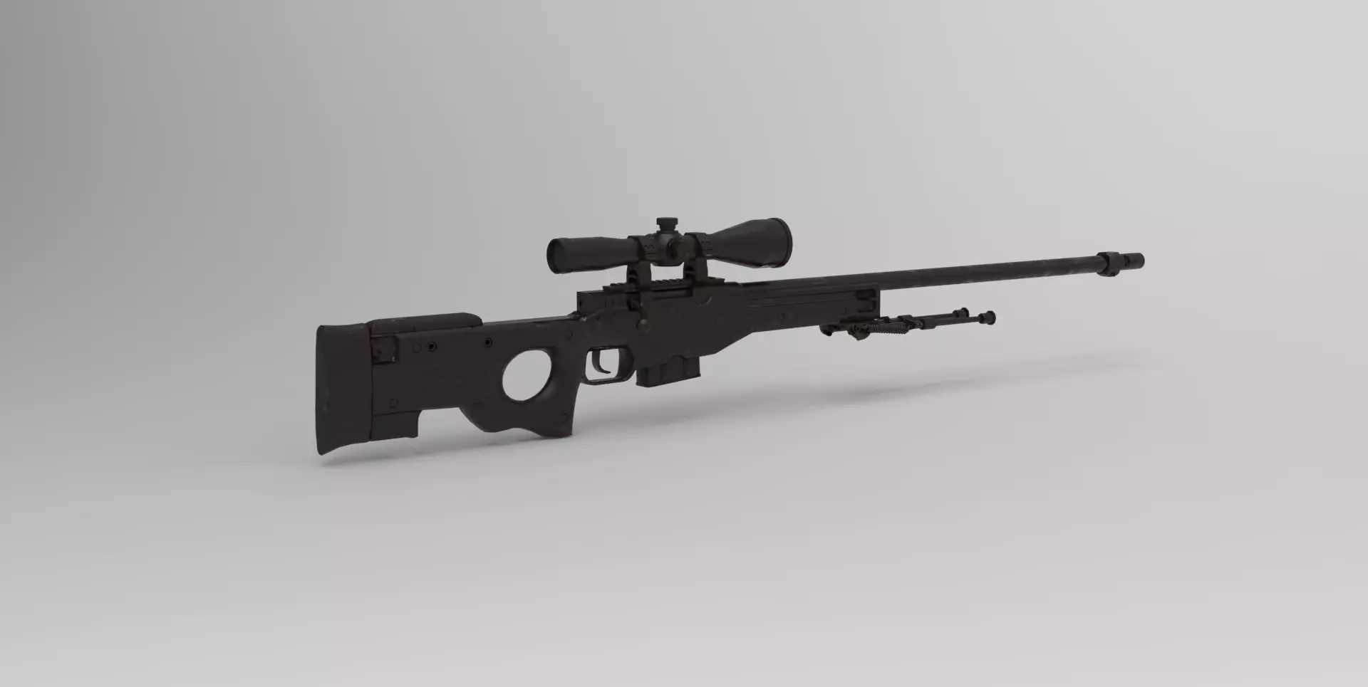 Accuracy International AWM 3D model