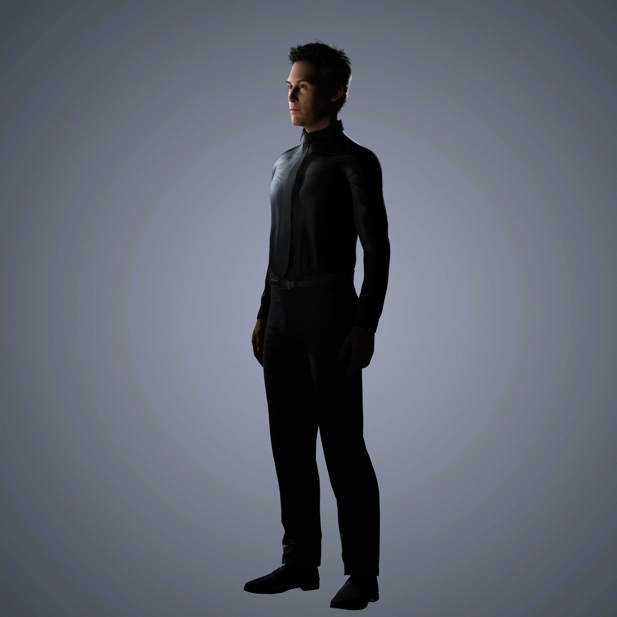 Keanu Reeves Character 3D Model Low-poly 3D model_7