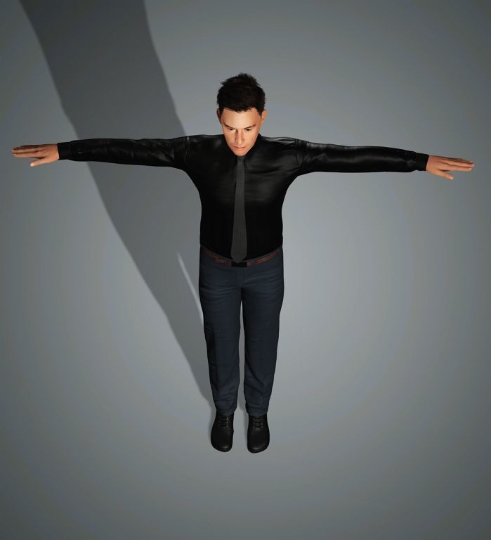 Keanu Reeves Character 3D Model Low-poly 3D model_14