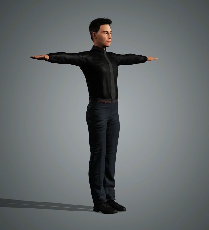 Keanu Reeves Character 3D Model Low-poly 3D model_9