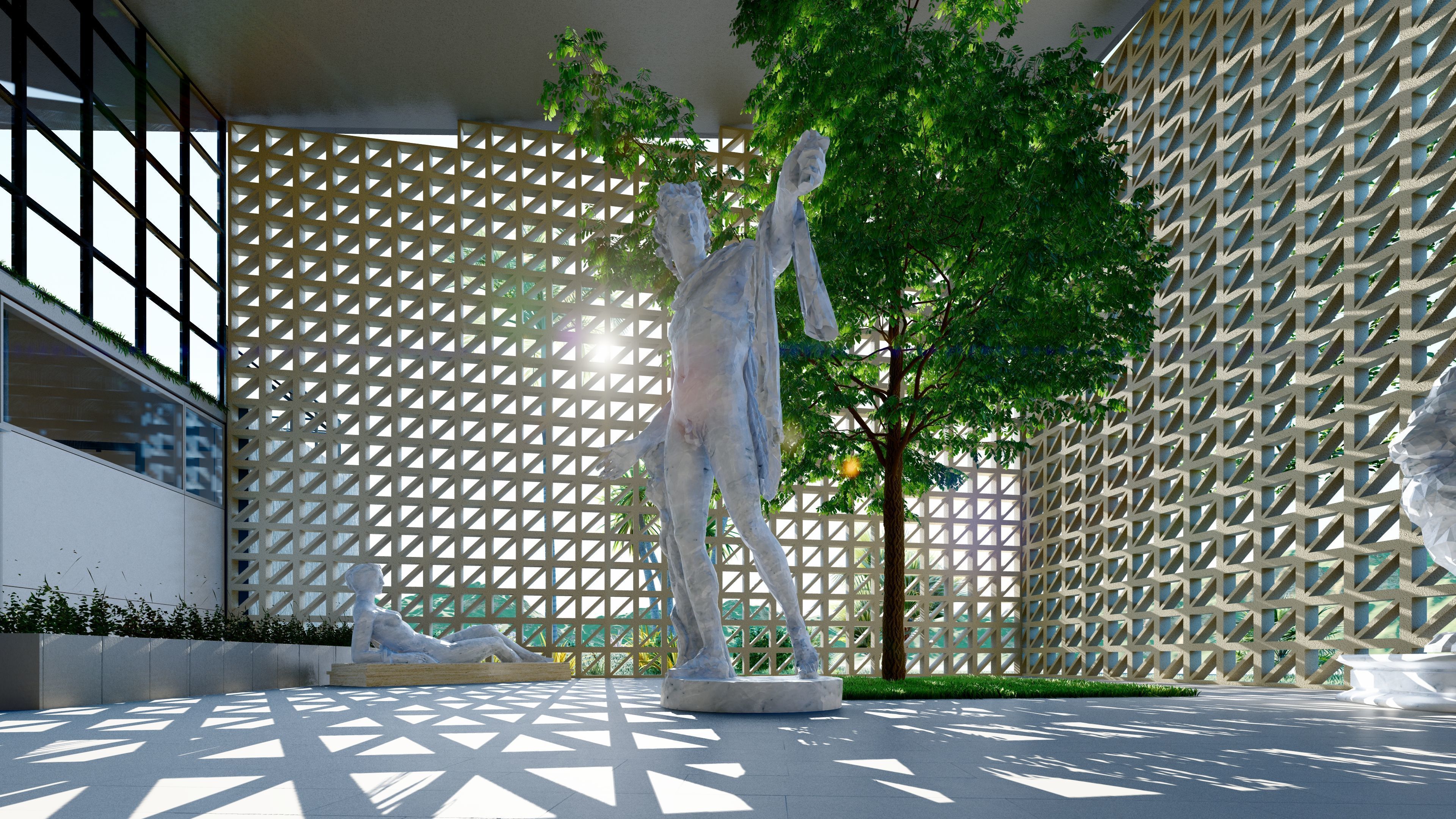 Educational Center for Fine Arts - Revit Model - Renders-Lumion 3D model_3