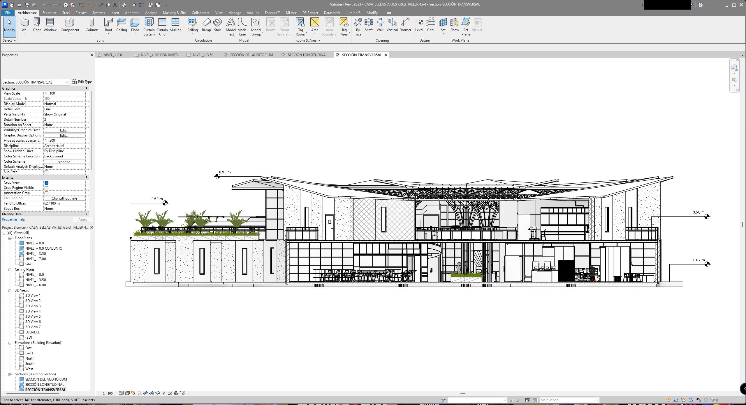Educational Center for Fine Arts - Revit Model - Renders-Lumion 3D model_27