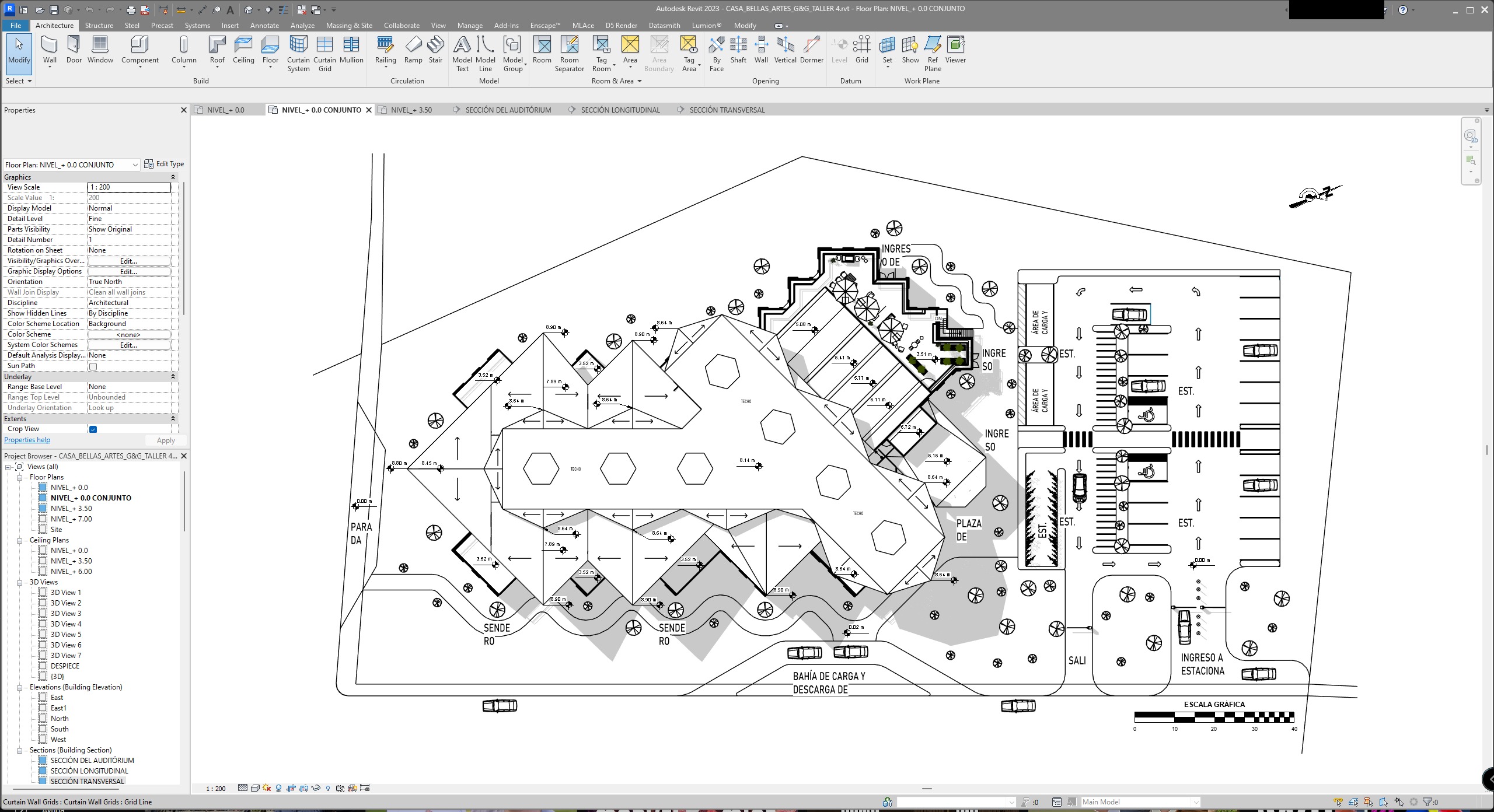 Educational Center for Fine Arts - Revit Model - Renders-Lumion 3D model_25