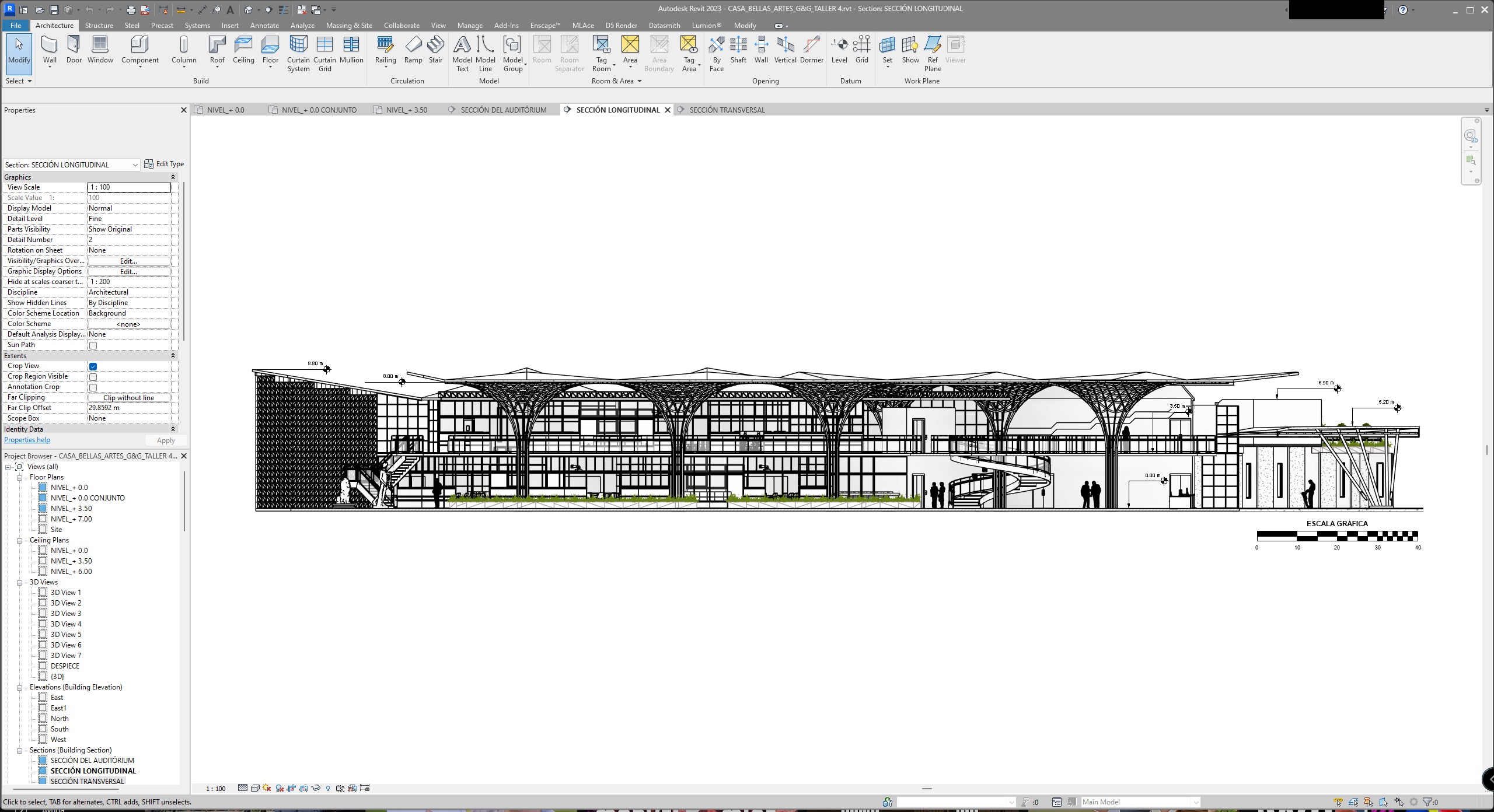Educational Center for Fine Arts - Revit Model - Renders-Lumion 3D model_28
