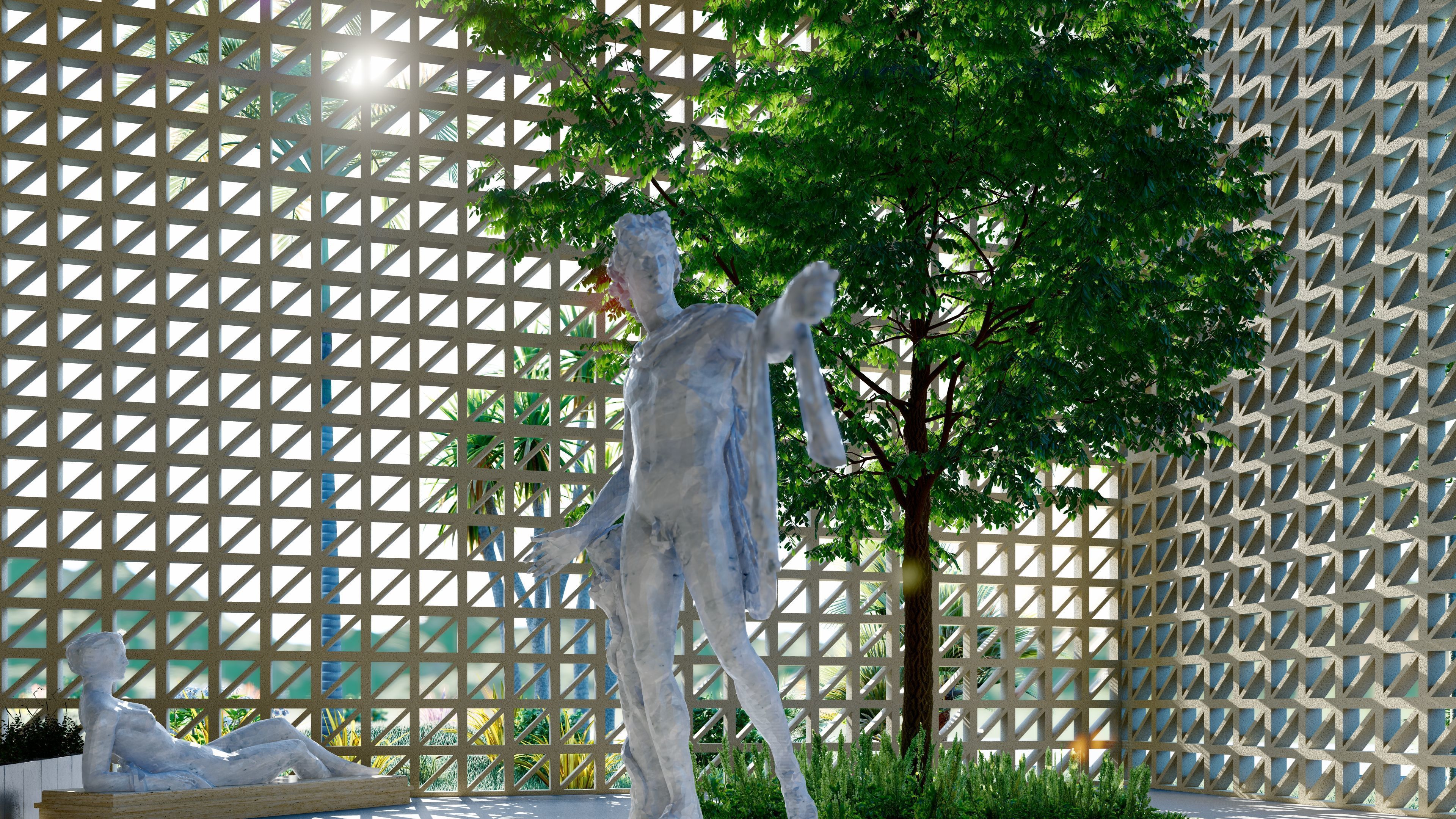 Educational Center for Fine Arts - Revit Model - Renders-Lumion 3D model_23