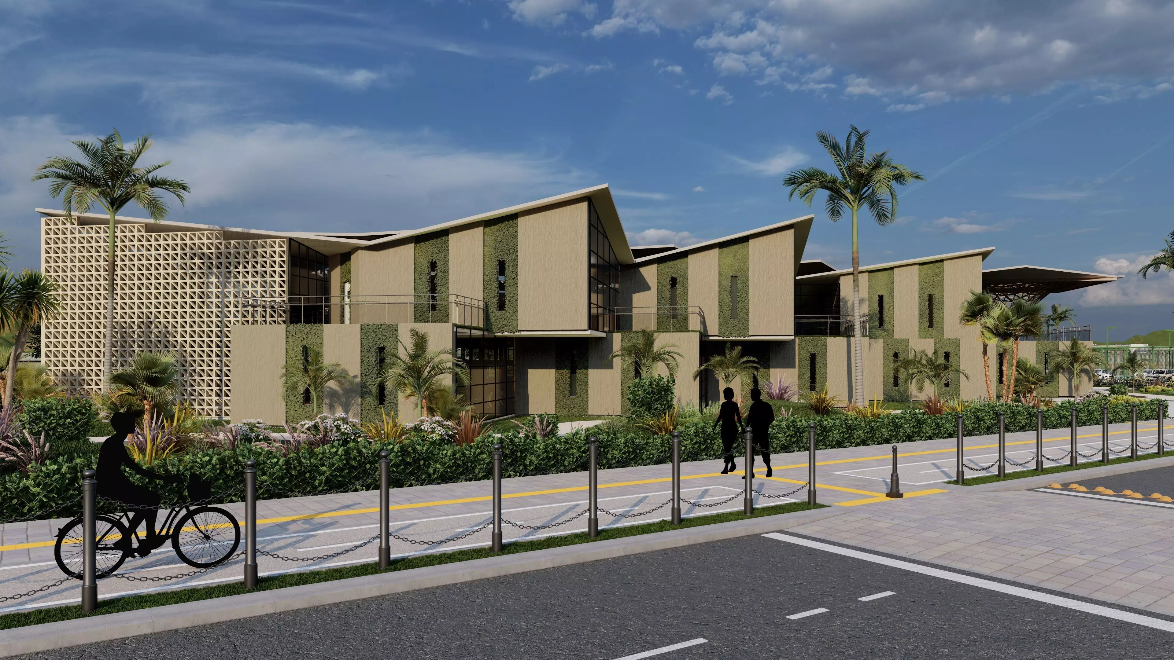 Educational Center for Fine Arts - Revit Model - Renders-Lumion 3D model_0