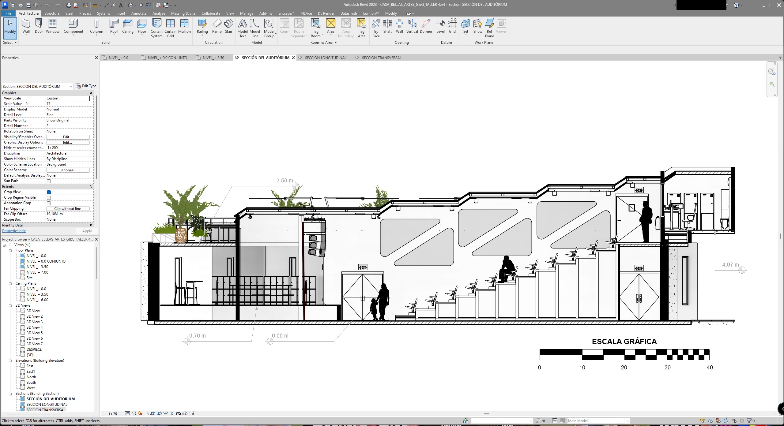 Educational Center for Fine Arts - Revit Model - Renders-Lumion 3D model_24