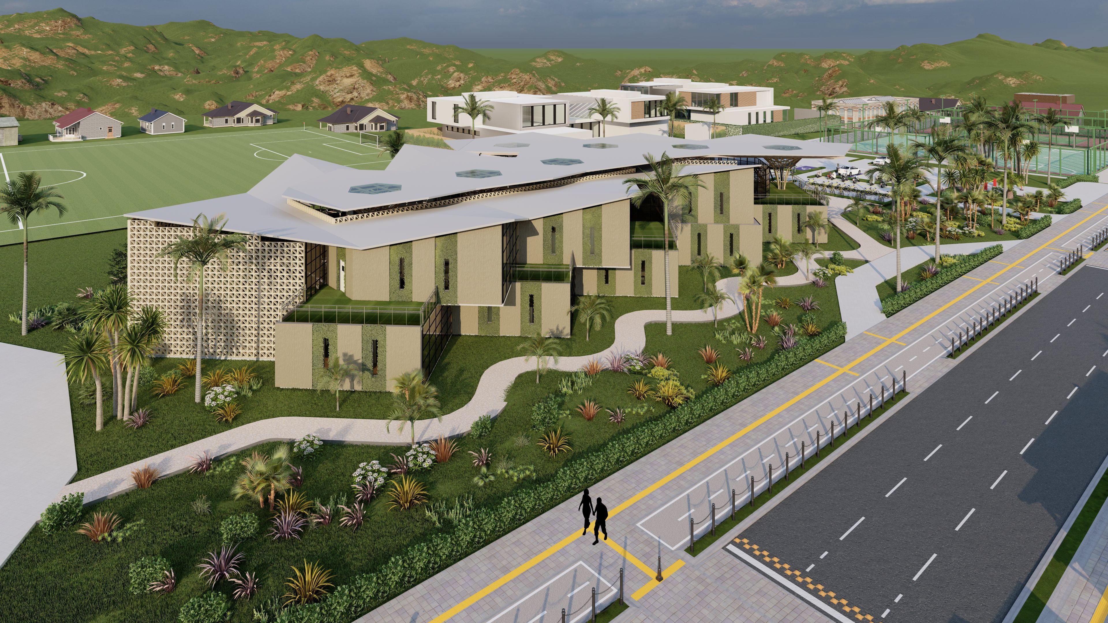 Educational Center for Fine Arts - Revit Model - Renders-Lumion 3D model_22