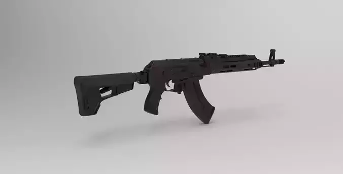 AK-19 Assault rifle 3D model