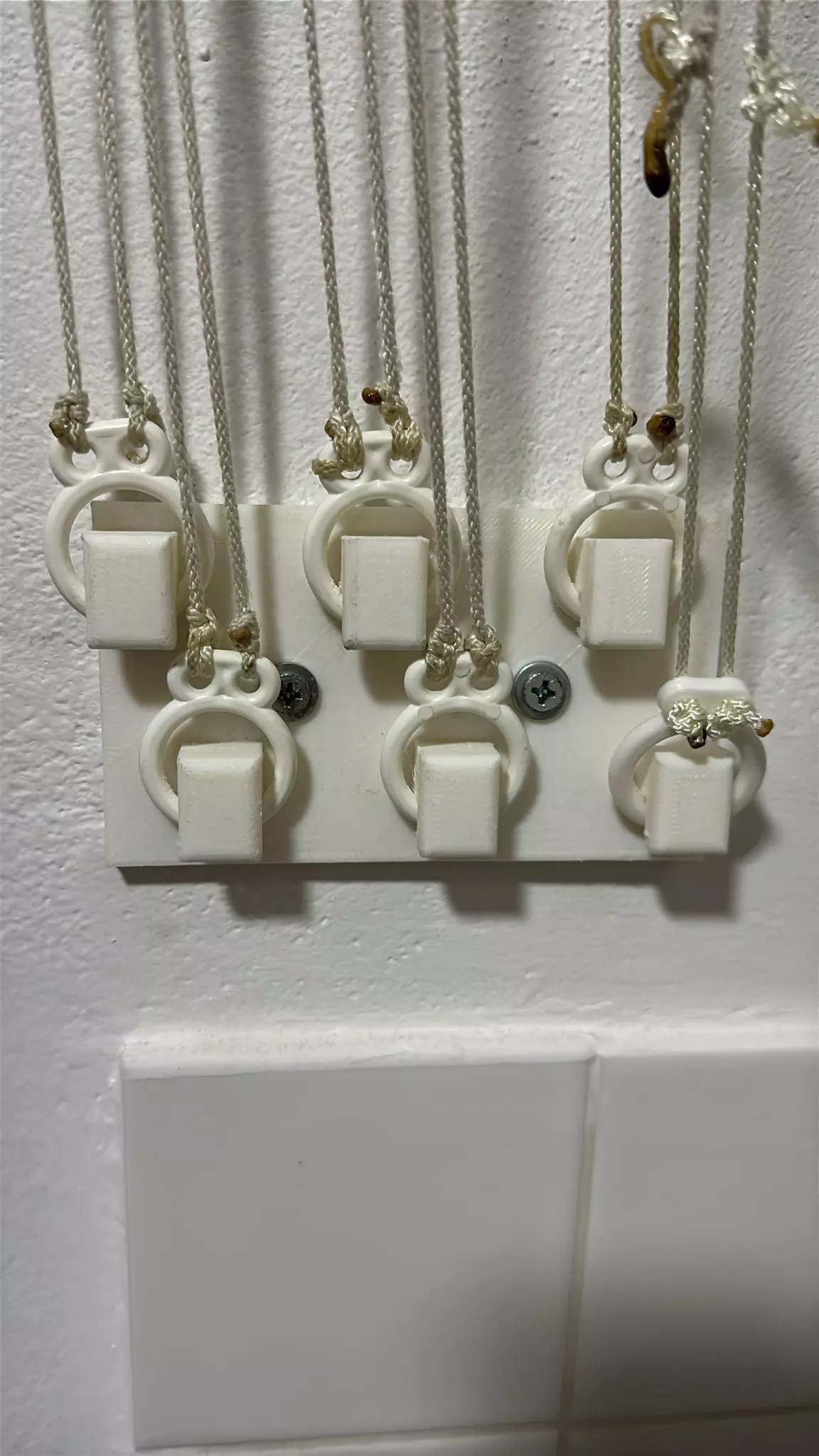 Wall mounted rack cable attachment base 3D print model_0