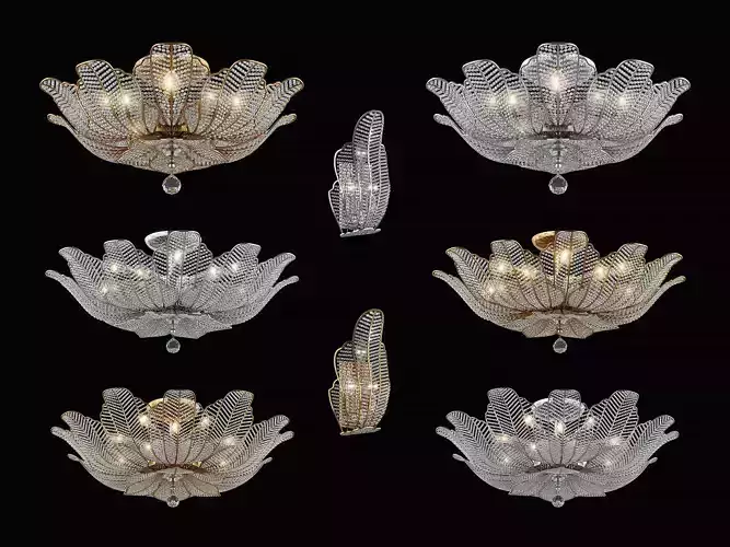 705 Riccio Osgona Collection of Cristal Lamps