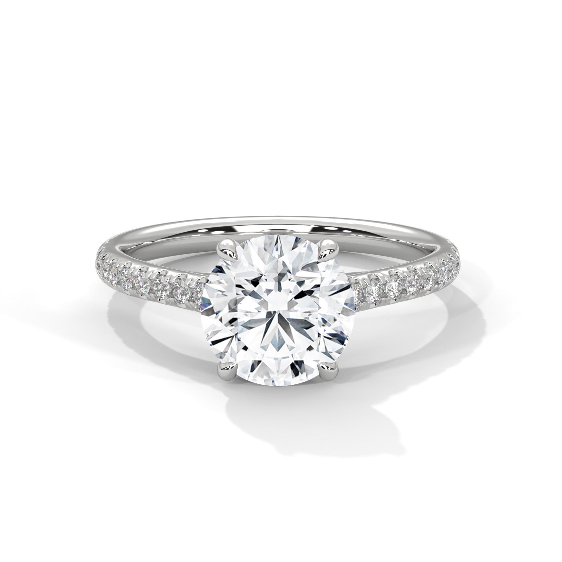 Solitaire ring with 360 view animation 3D print model_2