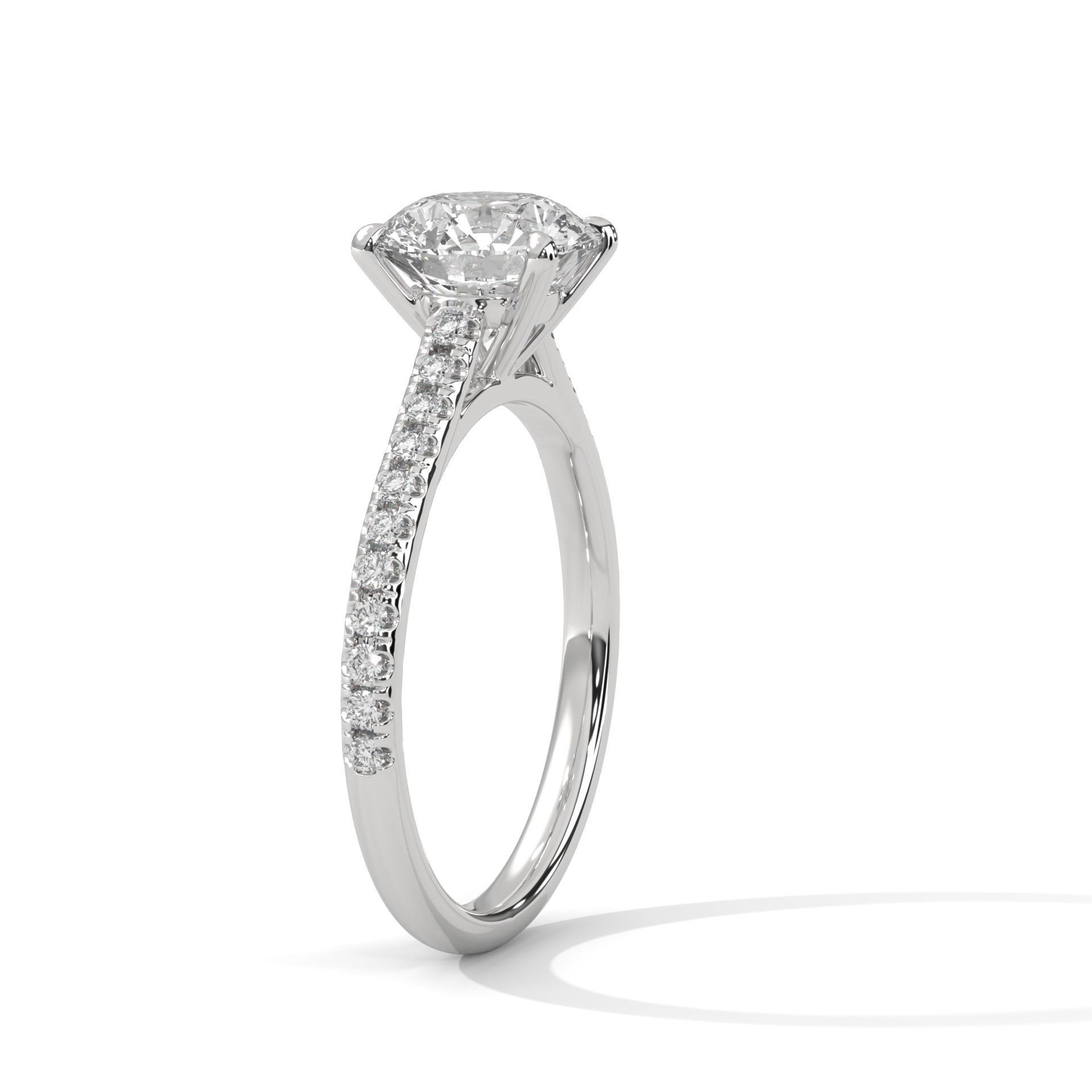 Solitaire ring with 360 view animation 3D print model_5